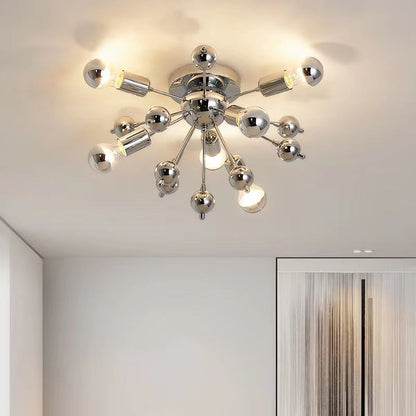 Creative Multi Bulb Iron Glass 5-Light Wall Sconce Lamp