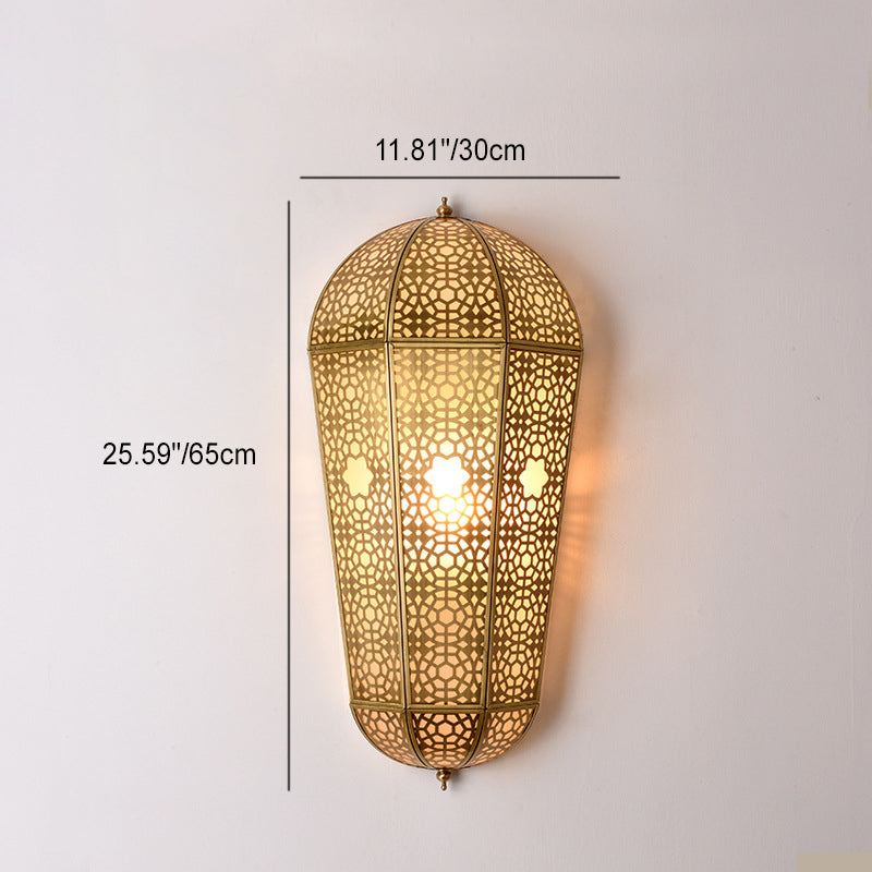 Full Out Semi-cone Shade PVC 1-Light Wall Sconce Lamp