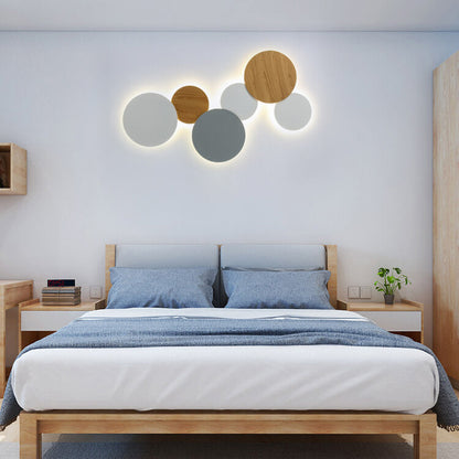 Modern Minimalist Round Eclipse Iron LED Wall Sconce Lamp