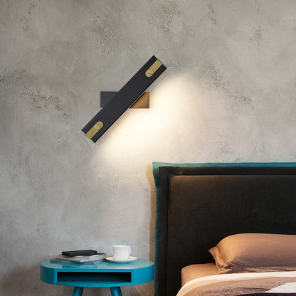 Light Wrought Iron Acrylic Rotatable LED Wall Sconce Lamp