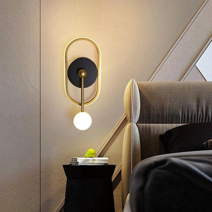 Oval Round Square Iron Aluminum LED Wall Sconce Lamp