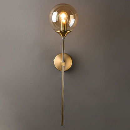 Creative Round Iron Glass 1-Light Wall Sconce Lamp