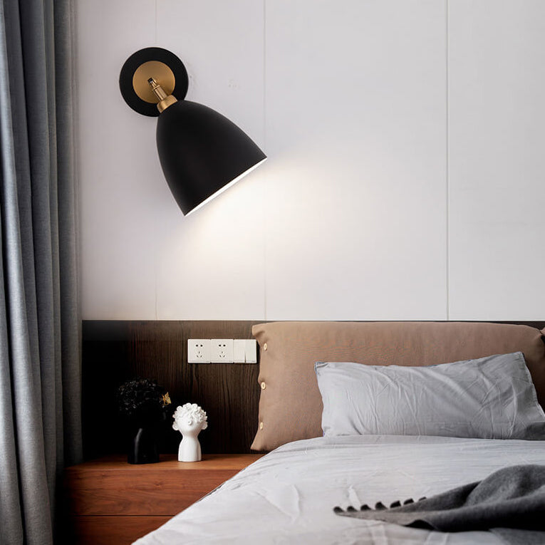 Iron Traditional Shape Shade 1-Light Wall Sconce Lamp