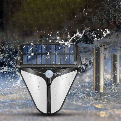 Solar Waterproof Body Sensor Patio LED Wall Sconce Lamp