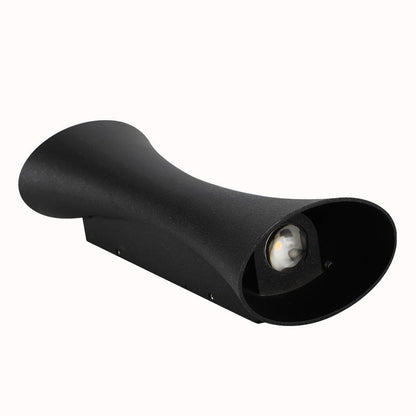 Waterproof Illuminated Aluminum Lens LED Wall Sconce Lamp