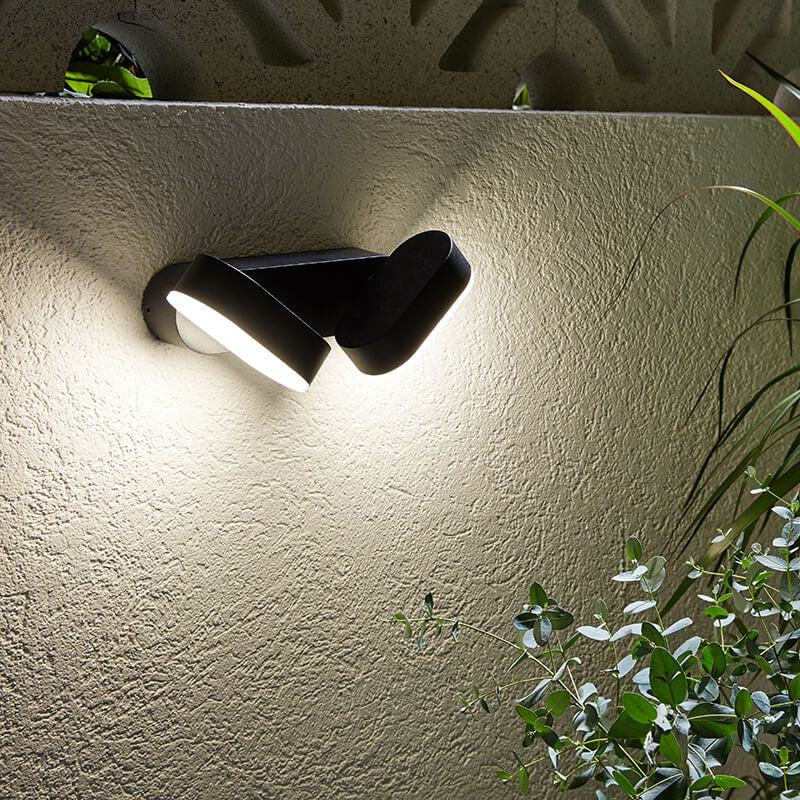 Aluminum Double Head Adjustable LED Wall Sconce Lamp