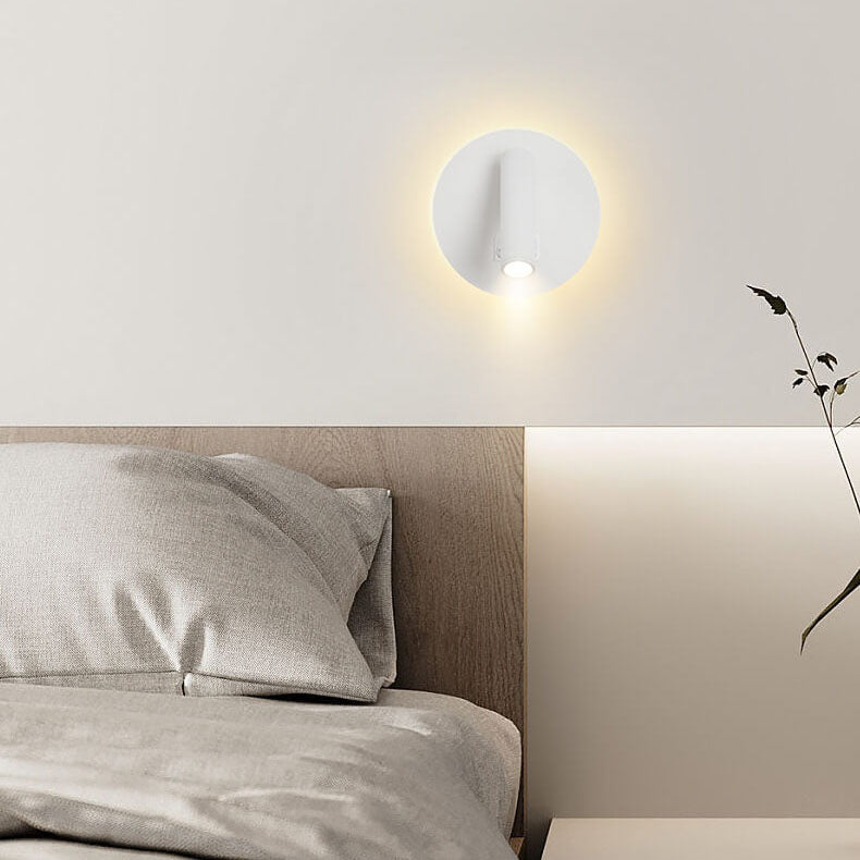 Simplicity Aluminum Rotate Circular LED Wall Sconce Lamp