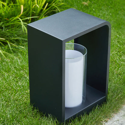 Modern Square Stainless LED Outdoor Lawn Landscape Light