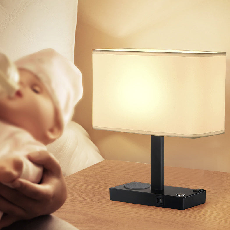 Modern Rectangular Iron Table Lamp