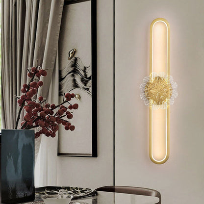 Full Copper Minimalist Ring Design LED Wall Sconce Lamp