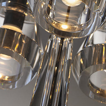 Cylinder Full Copper Crystal 1-Light Wall Sconce Lamp