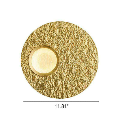 Nordic Round Resin Gold Foil Hardware LED Wall Sconce Lamp