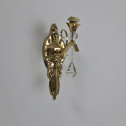 Tiffany Gold Frame Glass Metal 1-Light Wall Sconce Lamp