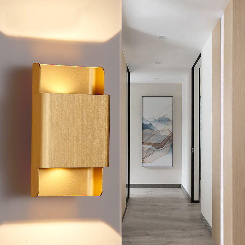 Rectangular Double-headed Aluminum LED COB Wall Sconce Lamp