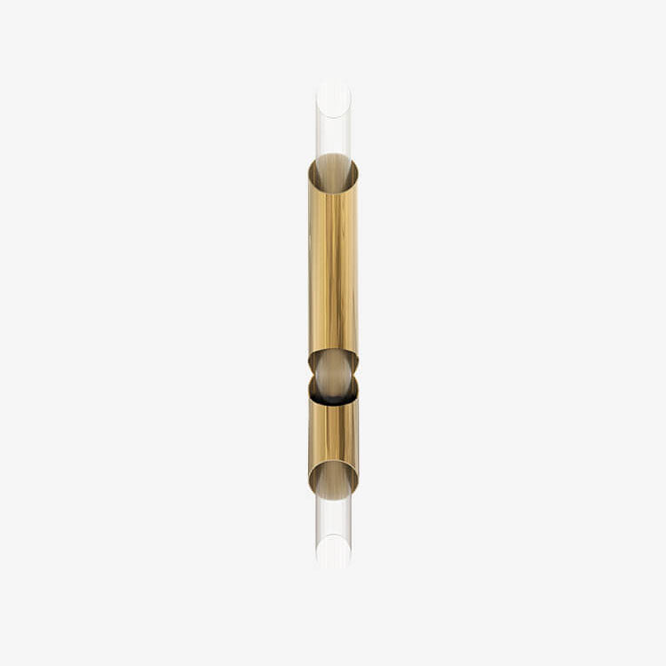 Luxury Long Tube Stainless Steel 2/4 Light Wall Sconce Lamp
