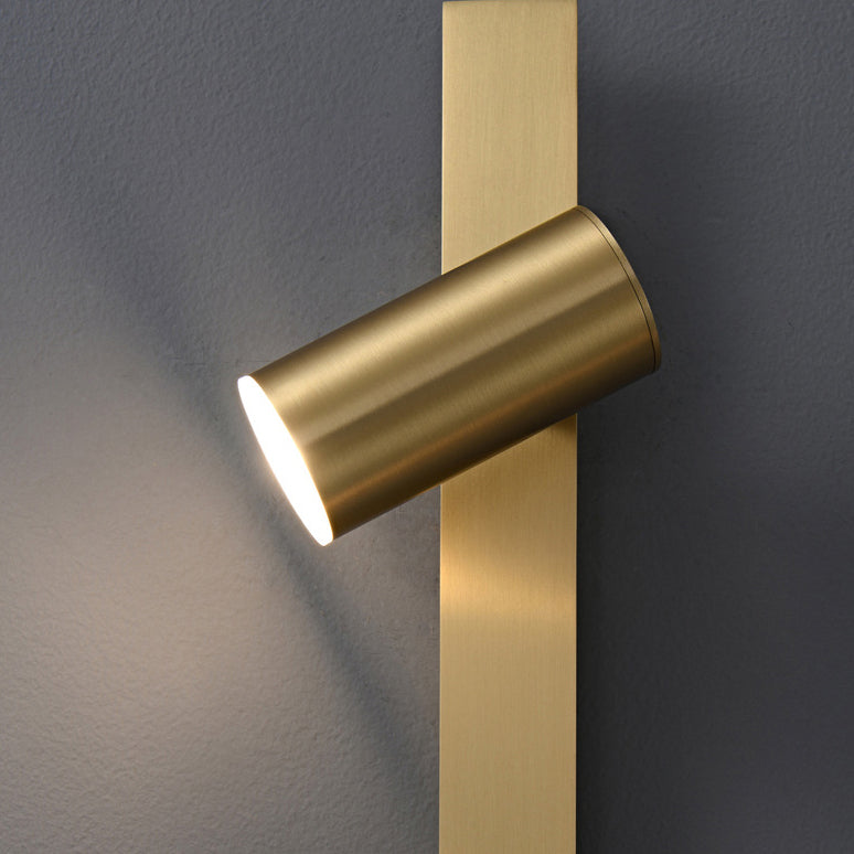 Strip Round Ball Brass Glass LED Wall Sconce Lamp