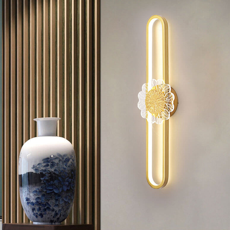 Full Copper Minimalist Ring Design LED Wall Sconce Lamp