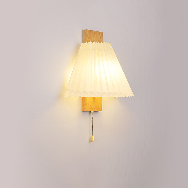 Nordic Iron PVC Cubic Pleated 1-Light Wall Sconce Lamp