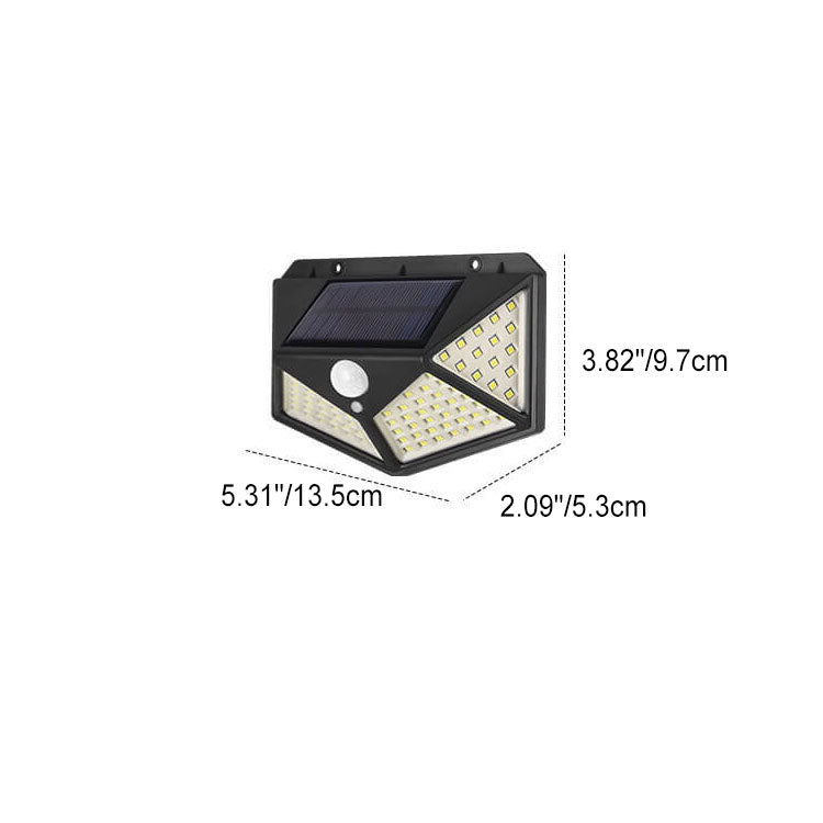 Simplicity Solar Lozenge LED Outdoor Wall Sconce Lamp