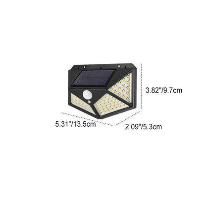 Simplicity Solar Lozenge LED Outdoor Wall Sconce Lamp