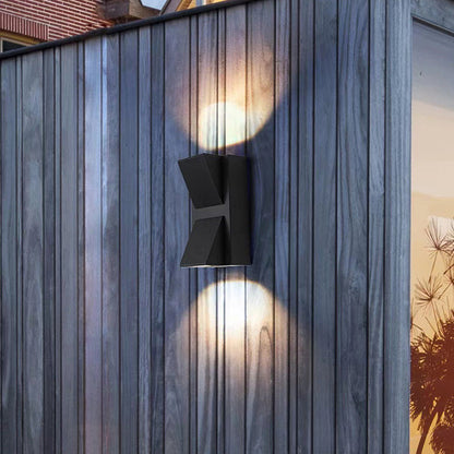 Simplicity Triangular Prism LED Outdoor Wall Sconce Lamp