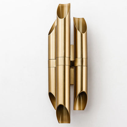 Luxury Cylindrical Iron Shade 3-Light Wall Sconce Lamp