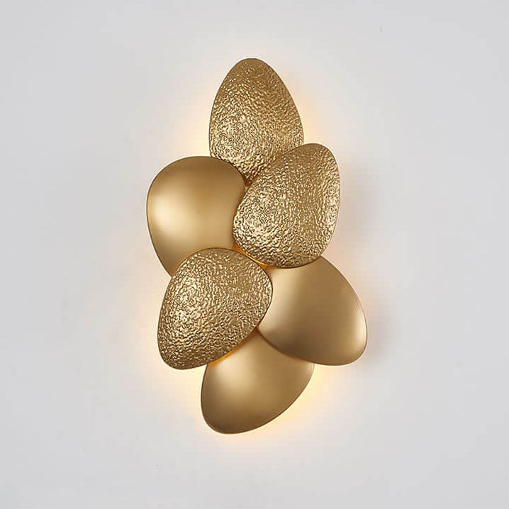 Gold Stainless Steel Pebble 3/6 Light Wall Sconce Lamp