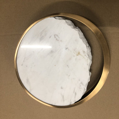 Nordic Marble Metal Circle Ring LED Wall Sconce Lamp