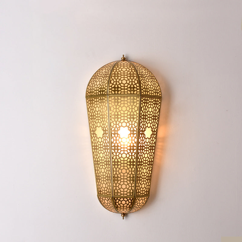 Full Out Semi-cone Shade PVC 1-Light Wall Sconce Lamp