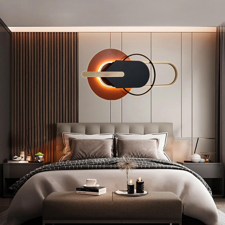 Scandinavian Circle Ring Geometric LED Wall Sconce Lamp