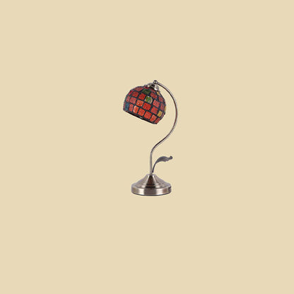 Vintage European Glass Table Lamp