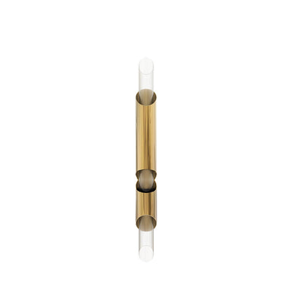 Luxury Long Tube Stainless Steel 2/4 Light Wall Sconce Lamp