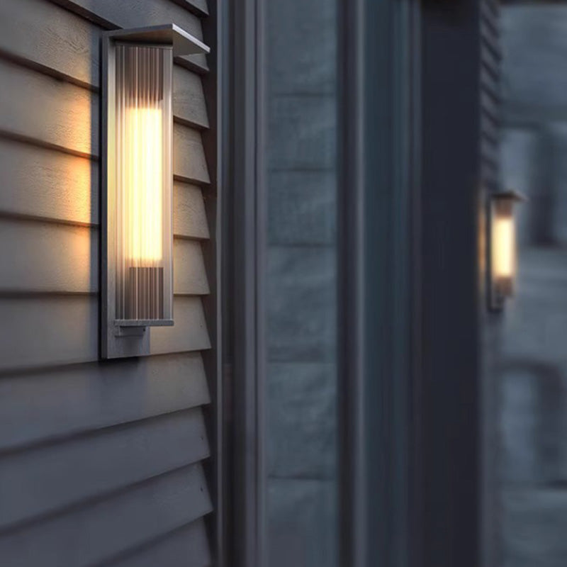 Simplicity PC Triangular Prism LED Outdoor Wall Sconce Lamp