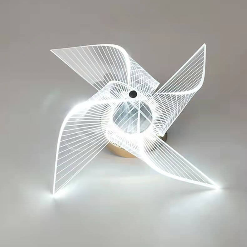 Light Luxury Pinwheel Acrylic Aluminum LED Wall Sconce Lamp