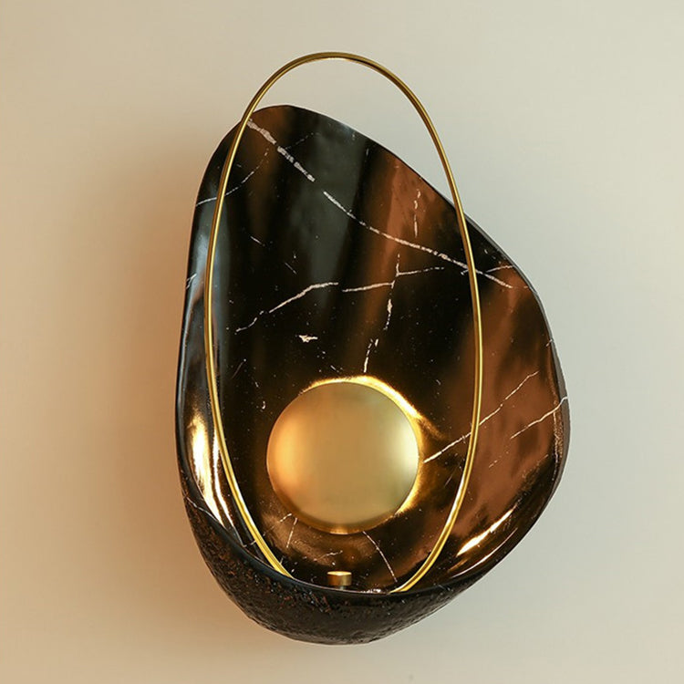 Scandinavian Shell Resin Metal LED Wall Sconce Lamp
