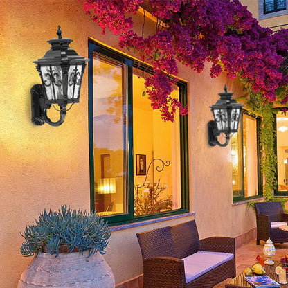 Europe Glass Outdoor Indoor 1-Light Wall Sconce Lamp