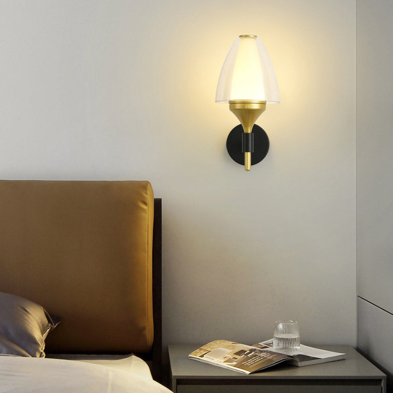 Round Trapezoidal Iron Acrylic LED Wall Sconce Lamp