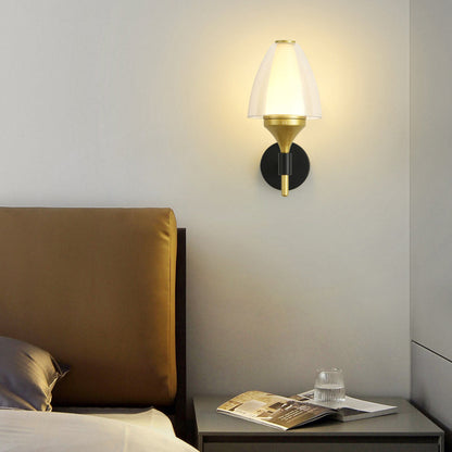 Round Trapezoidal Iron Acrylic LED Wall Sconce Lamp