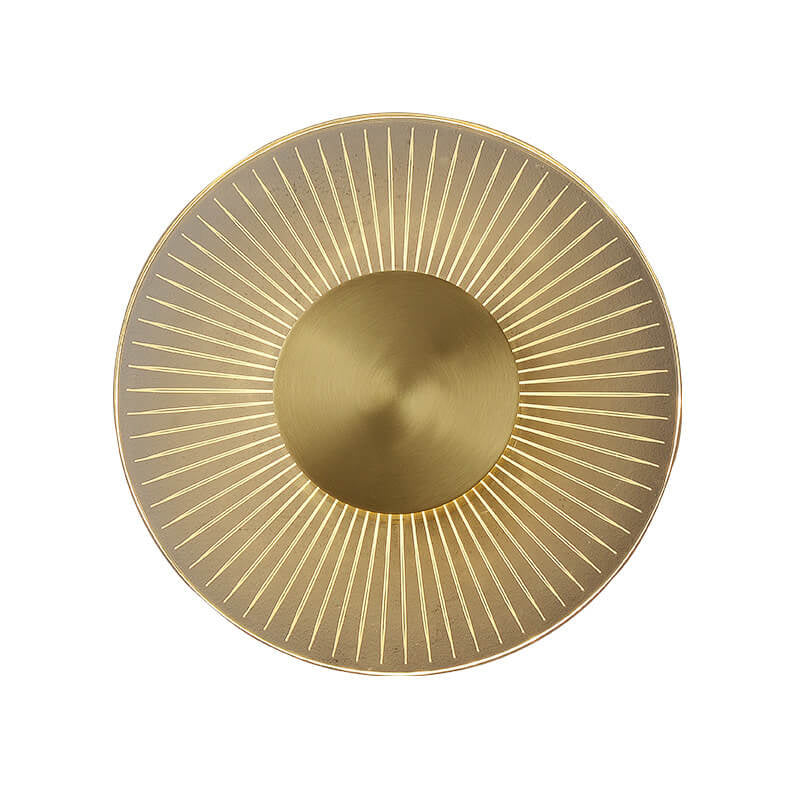 Full Copper Round Line Design LED Wall Sconce Lamp