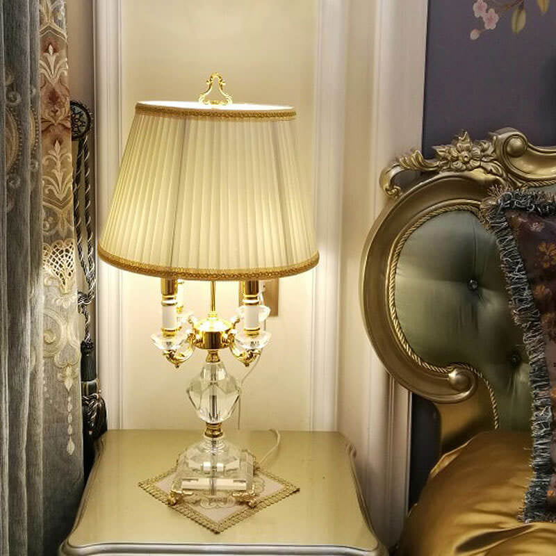 European Candle Table Lamp