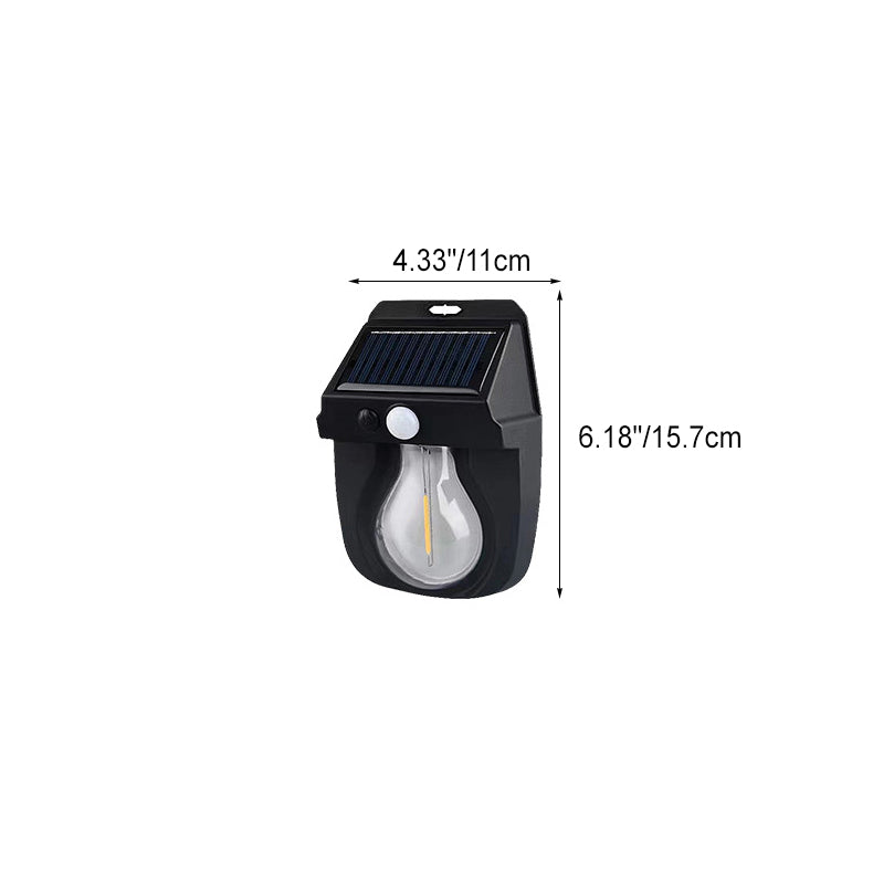 Solar Waterproof Human Sensor LED Wall Sconce Lamp