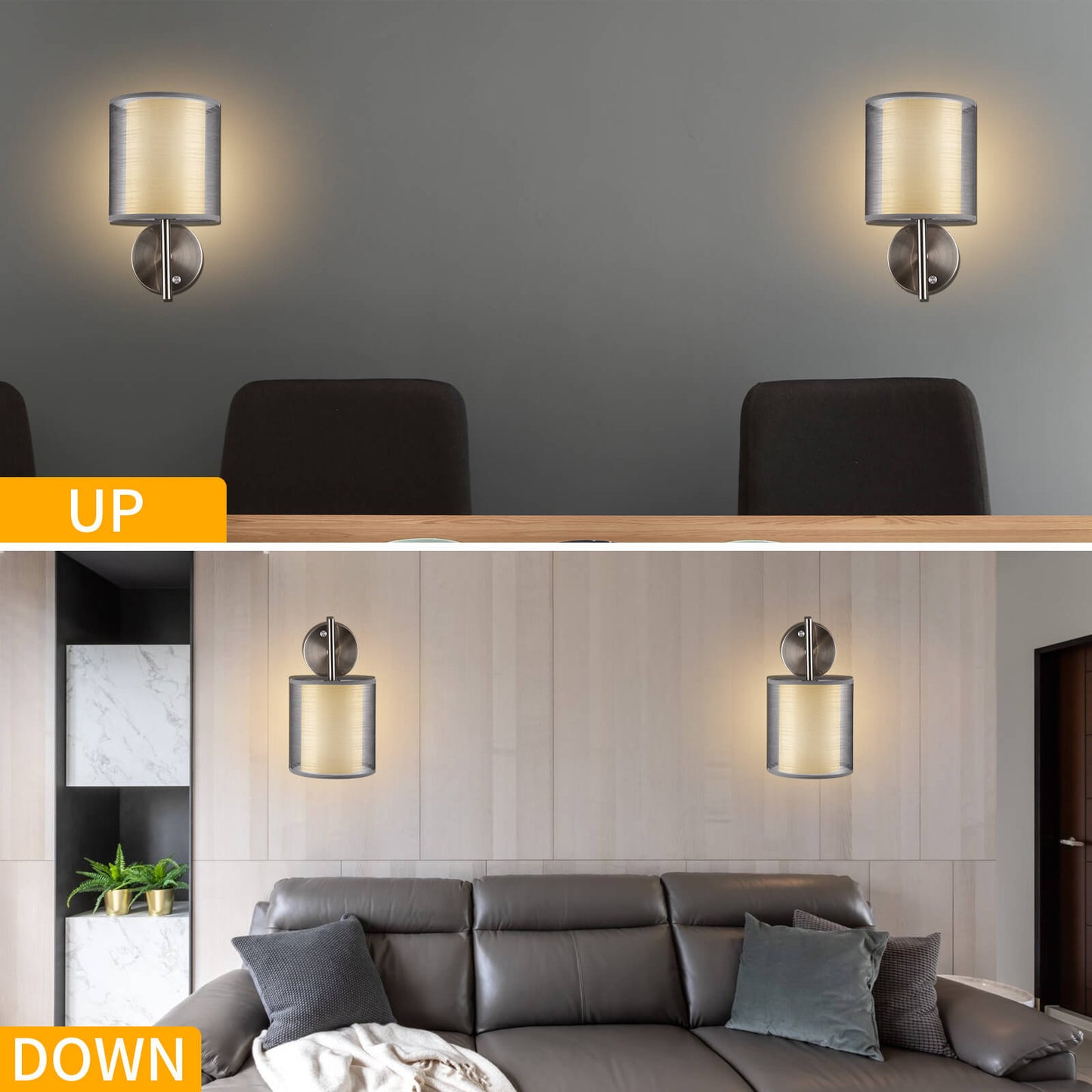 Minimalist Cylinder Iron Gauze 1-Light Wall Sconce Lamp
