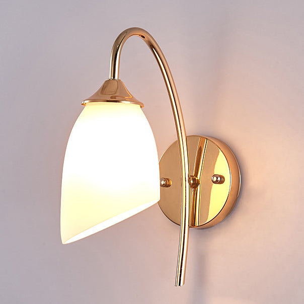 Contemporary Nordic Pod Iron Glass 1-Light Wall Sconce Lamp