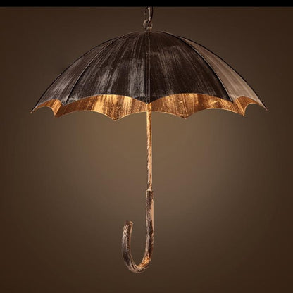 Retro Industrial 5-Light Umbrella Chandeliers