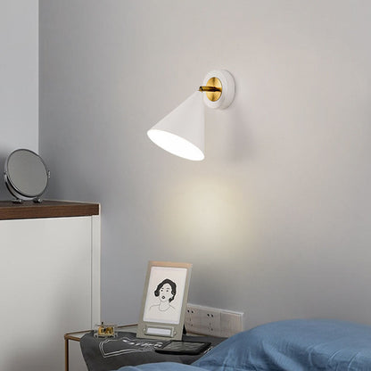 Minimalist Solid Color Rotatable 1-Light Wall Sconce Lamp