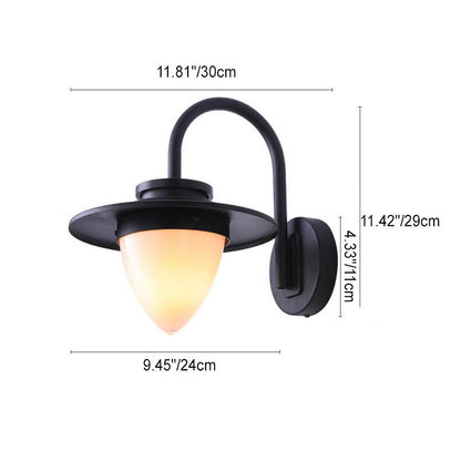 Peach Iron Outdoor Waterproof 1-Light Wall Sconce Lamp