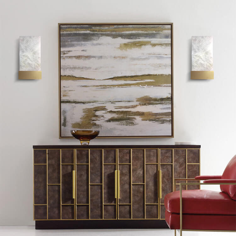 Nordic Light Luxury Lucite Iron 1-Light Wall Sconce Lamp