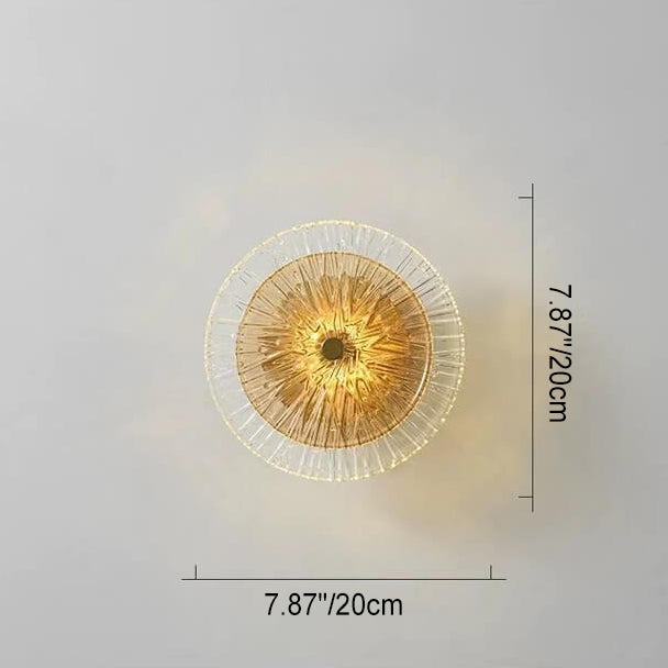 Light Glass Lotus Leaf Shape Iron LED Wall Sconce Lamp