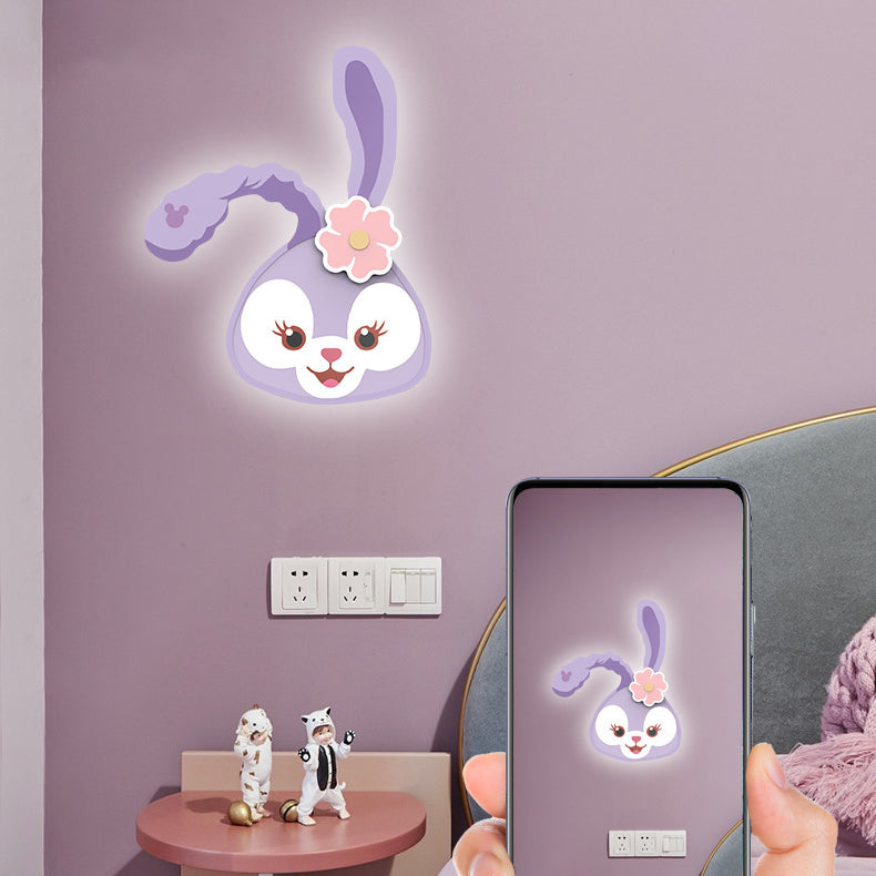 Cartoon Tiger Acrylic Design Iron LED Wall Sconce Lamp