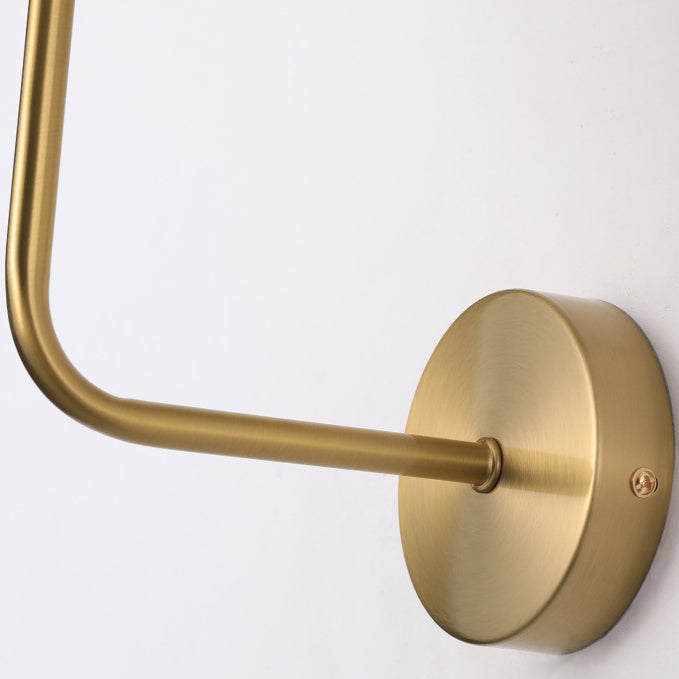 Simplicity Cone Iron Fabric 1-Light Wall Sconce Lamp